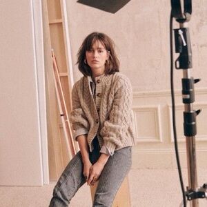 Sezane Andina Cardigan (price firm)